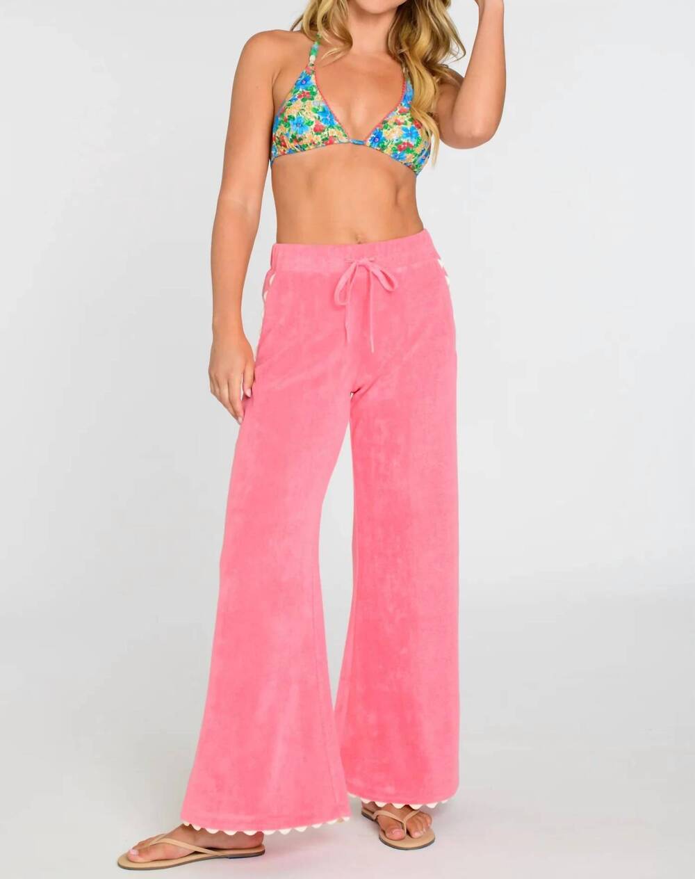 NEW ELIZABETH JAMES THE LABEL women's midge pants in strawberry pink